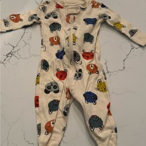 Hanna Andersson Cream Animal Print Kids Pajamas